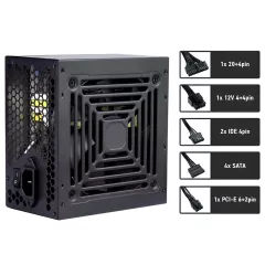 Τροφοδοτικό Υπολογιστή 550W Full Wired Μαύρο NOD A550 Τροφοδοτικό Υπολογιστή 550W Full Wired Μαύρο NOD A550