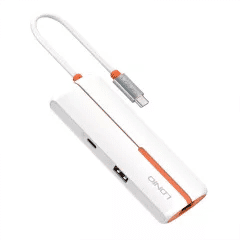USB Hub 6 Θυρών RJ45 USB-C 100W Λευκό LDNIO DS-26U USB Hub 6 Θυρών RJ45 USB-C 100W Λευκό LDNIO DS-26U