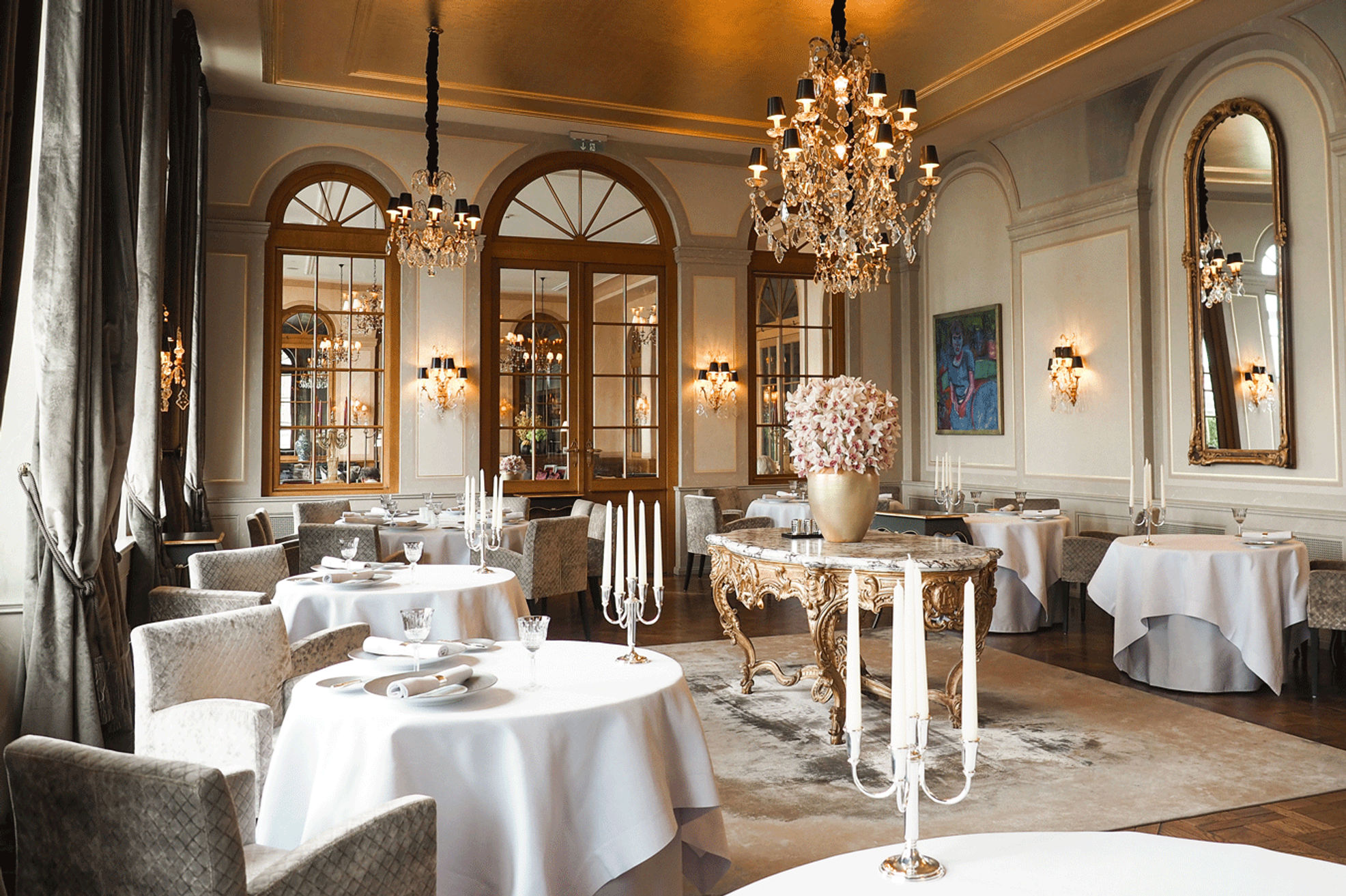 Restaurant Review: Cheval Blanc at The Grand Hotel Les Trois Rois in Basel,  Switzerland