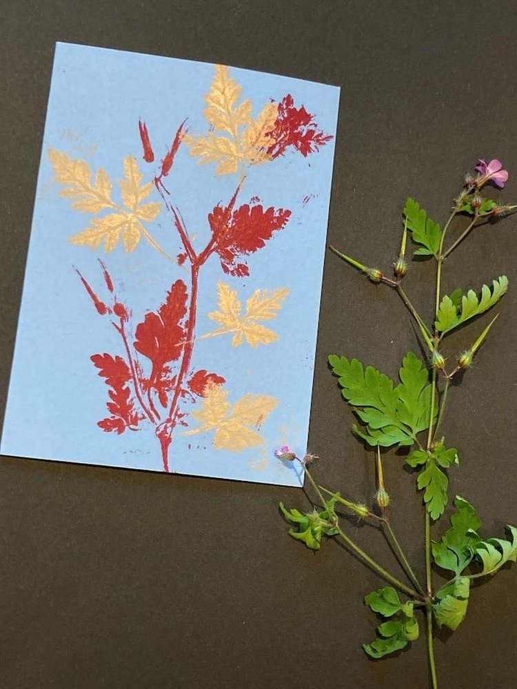 Herbstwerkstatt Pflanzenprints