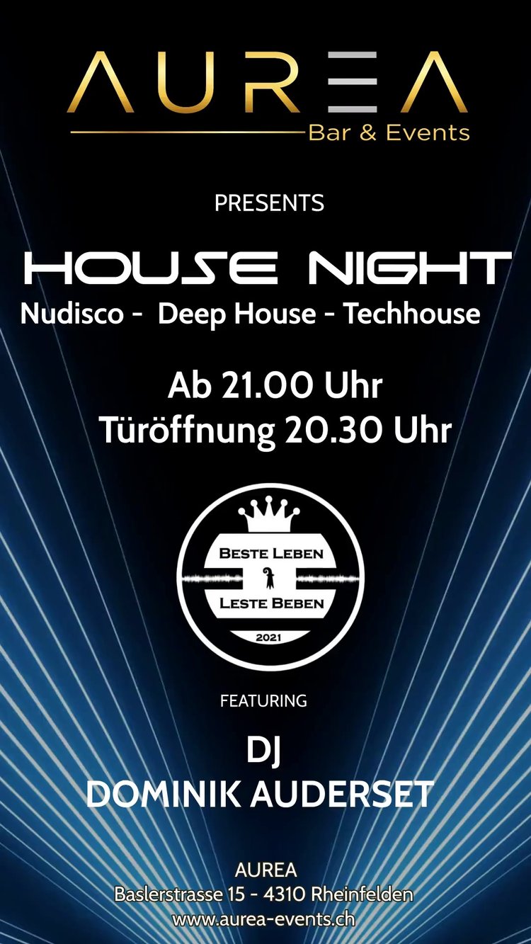 House Night mit Nudisco - Deep House - Techhouse