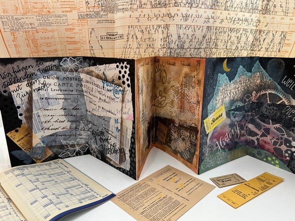 Workshop: Mixed Media Eisenbahn Journal