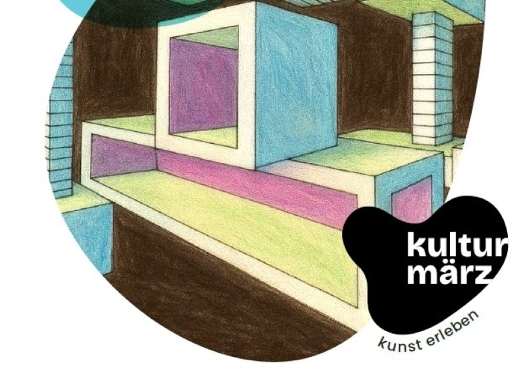 Sujet und Logo Kulturm&auml;rz 2026. Das Sujet zeigt geometrische Formen
