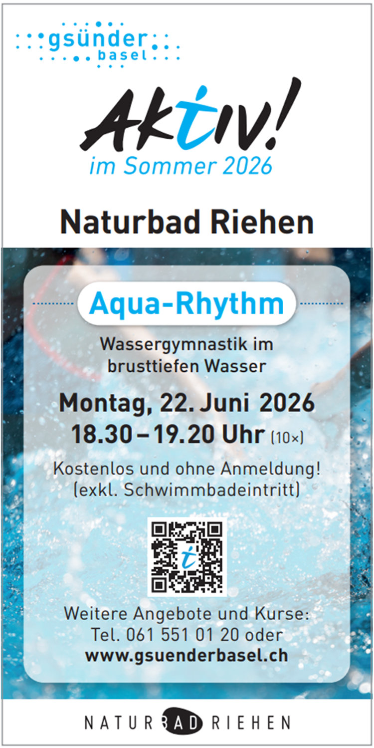 Aqua-Rhythm im Naturbad - Aktiv! im Sommer 2026