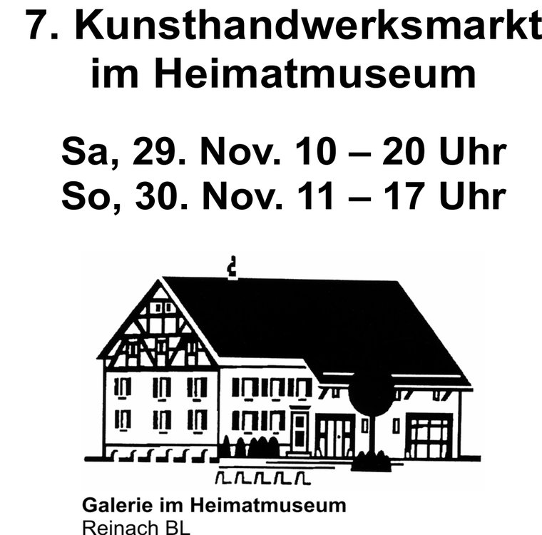 7. Kunsthandwerksmarkt im Heimatmuseum Reinach