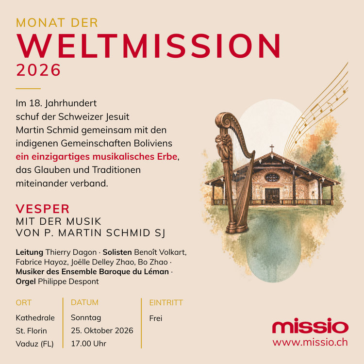 Musikalische Vesper – Martin Schmid SJ: Musik verbindet Kulturen