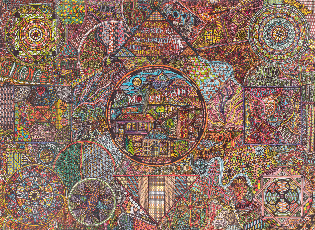 Daniel Curty, Detail aus MountainsD C Y 96, 1996, Kunstmuseum Thurgau