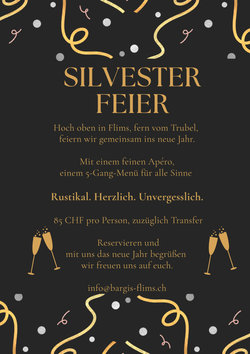 Silvester auf Bargis – besinnlich und genussvoll