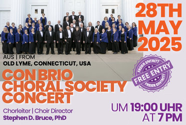 Gospel-Freundschaftskonzert: ConBrio Choral Society (USA) mit lokalen Chören