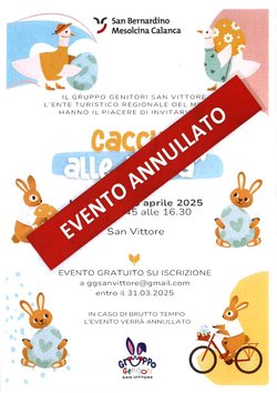 Caccia alle uova „evento annullato“