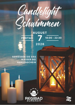 Candlelight-Schwimmen im Regibad