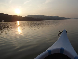 Abendfahrt mit dem Kanu