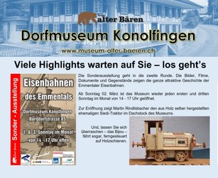 Sonderausstellung Eisenbahnen des Emmentals