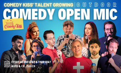 Comedy Kiss Wednesday Outdoor Open Mic