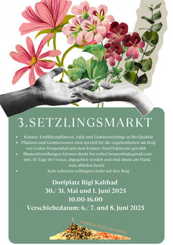 3. Setzlingmarkt des Vereins Rigi Kinder