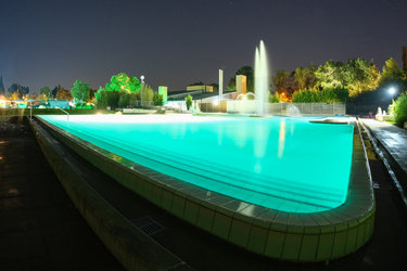 Sommernacht im Freibad