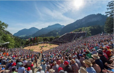 Live-Übertragung Brünig Schwinget beim Hallenbad