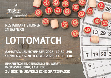 Lottomatch der Musikgesellschaft Safnern