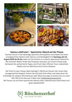 Spanischer Abend auf der Piazza