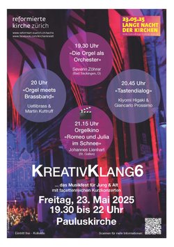 KreativKlang6 - Stummfilm mit Live-Orgelimprovisation