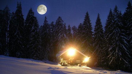 Vollmond-Schneeschuhtour mit Raclette Flims-Laax mit Guide