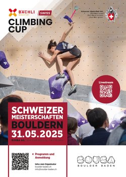 Boulder Schweizermeisterschaft 31. Mai 2025 in Baden