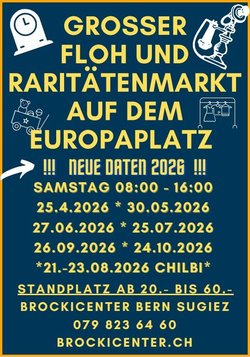 Grösster Flohmarkt in Bern Europaplatz 2026