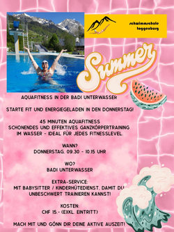 Aquafitness in der Badi Unterwasser