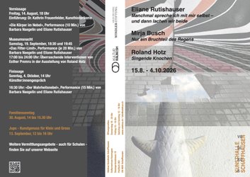 Ausstellungen von Eliane Rutishauser / Mirja Busch / Roland Hotz