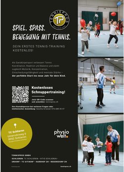 Kindertennis Schnuppern