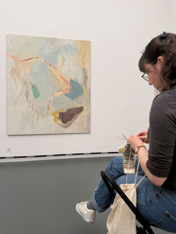 Spätschicht Kunst. Stricken und Kunst