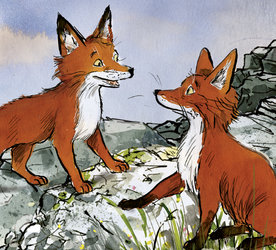 Fuchswelpen Fay und Finn: Gschichtefahrte für Kinder