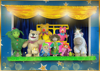 Puppentheater - Die geheimnisvolle Zauberwelt und e magische Bluemewise