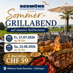 Grillabend in der Seemöwe am Bodensee