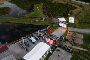 Open Air Kino in Zinal