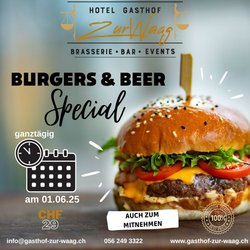 Burger & beer special zur waag?????