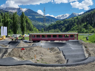 Eröffnungsfeier Pumptrack und Skateanlage in Ilanz