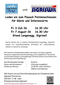 Plausch Pistolenschiessen