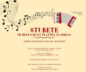 Stubete im Restaurant Platten in Gersau