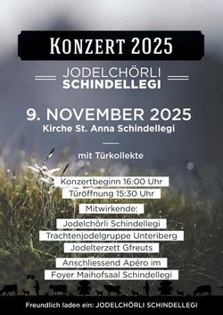 Konzert des Jodelchörli Schindellegi