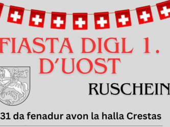 1. August-Fest in Ruschein