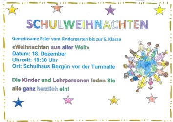 Schulweihnachten Bergün Filisur Schulweihnachten Bergün Filisur