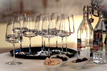 Mineralwasser-Degustation