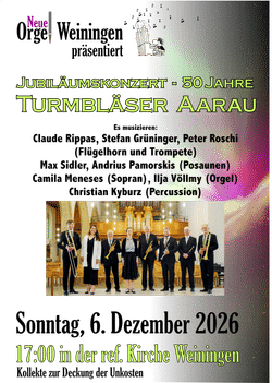 Jubiläumskonzert - 50 Jahre TURMBLÄSER AARAU