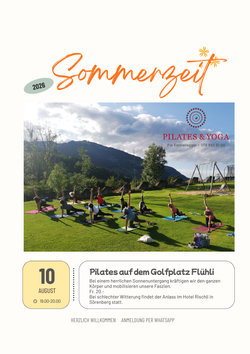 Pilates auf dem Golfplatz Flühli