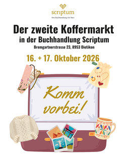 Zweiter Koffermarkt in der Buchhandlung Scriptum