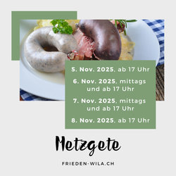 Metzgete im Restaurant Frieden in Wila