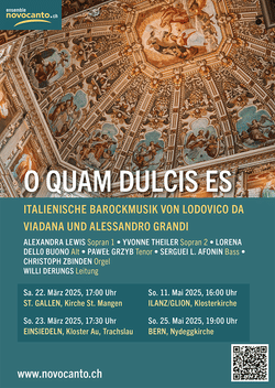 O quam dulcis es - frühbarocke vokalmusik von viadana und grandi