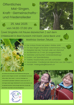 Öffentliches Mai-Singen, Kraft-Gemeinschafts-und Friedenslieder