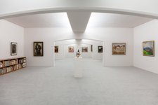 Installationsansicht, Untergeschoss der Galerie